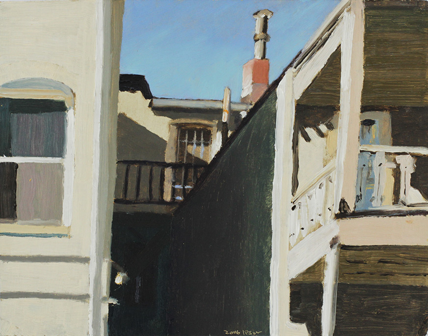 Richard Sober's painting: City That Reads